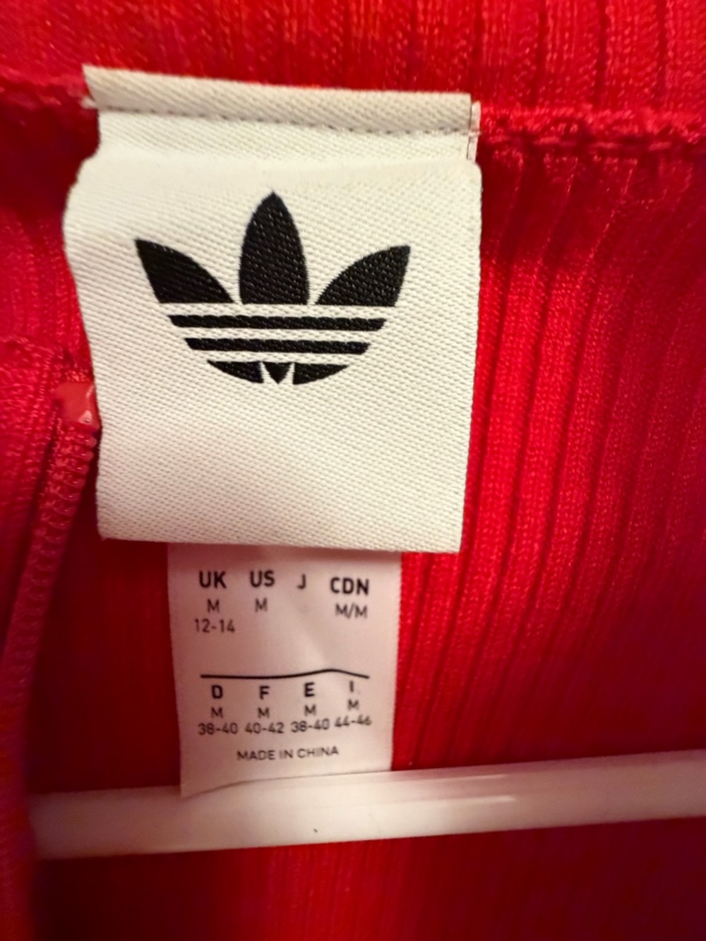 adidas 3 stripes Red slim knit jacket - Picture 3 of 3